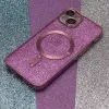 iPhone 15 Plus Glitter Chrome Mag tok rózsaszín - 4. kép