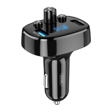 XO BCC02 Bluetooth FM transmitter MP3 autós töltő 15W fekete