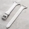 Apple Watch 4/5/6/7/8/9/SE/Ultra (42/44/45/49mm) TRPH bőr óraszíj fehér - 0. kép