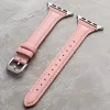 Apple Watch 4/5/6/7/8/9/SE/Ultra (42/44/45/49mm) TRPH bőr óraszíj rózsaszín - 0. kép