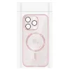 iPhone 12 Pro Max Glitter MagSafe tok rózsaszín áttetsző - 4. kép