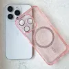 iPhone 13 Glitter MagSafe tok rózsaszín áttetsző - 2. kép
