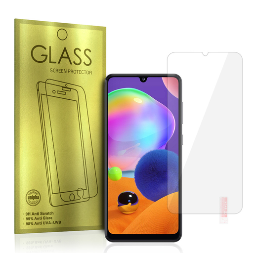 Samsung Galaxy A31 Glass Gold kijelzővédő üvegfólia Samsung Galaxy A31 Glass Gold kijelzővédő üvegfólia