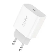 Foneng EU23 hálózati töltő adapter USB-C 18W PD (fehér)