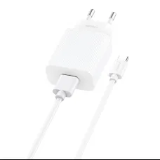 Foneng EU28 hálózati töltő adapter + USB-A - USB-C kábel QC 3.0