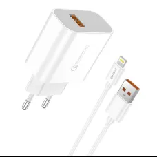 Foneng EU46 hálózati töltő adapter QC3.0 18W + USB-A - Lightning kábel