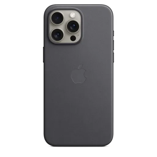 iPhone 15 Pro Max FineWoven-szövettok fekete (MT4V3ZM/A) Apple gyári MagSafe-rögzítésű iPhone 15 Pro Max FineWoven-szövettok fekete (MT4V3ZM/A) Apple gyári MagSafe-rögzítésű