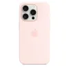 iPhone 15 Pro szilikontok világos rózsaszín (MT1F3ZM/A) Apple gyári MagSafe-rögzítésű - 2. kép