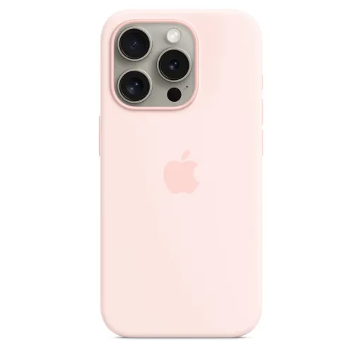 iPhone 15 Pro szilikontok világos rózsaszín (MT1F3ZM/A) Apple gyári MagSafe-rögzítésű iPhone 15 Pro szilikontok világos rózsaszín (MT1F3ZM/A) Apple gyári MagSafe-rögzítésű