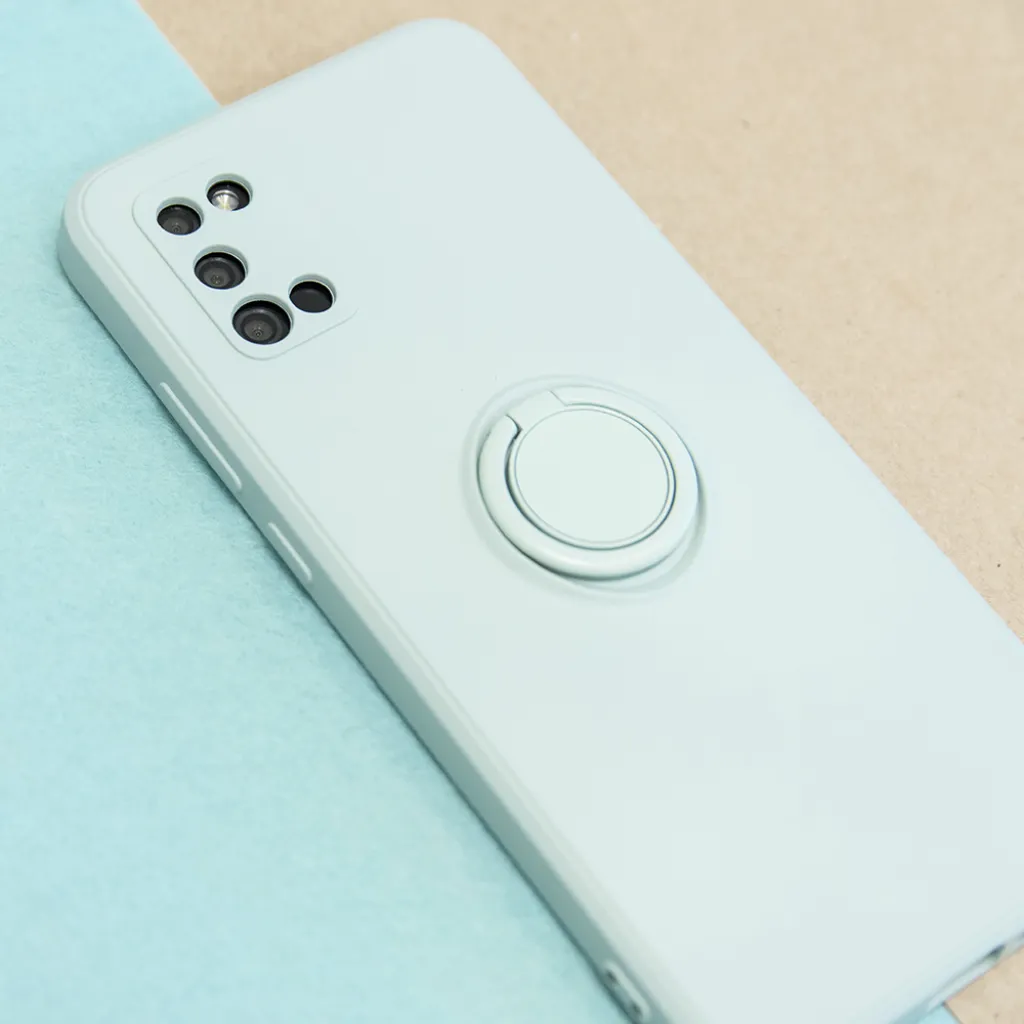 Samsung Galaxy S24 Ultra Szilikon tok hátlapi gyűrűvel világos zöld - 8