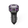 Bluetooth 5.3 FM Transmitter XO adó BCC12 MP3 autós töltő 3,1A fekete USB-A/USB-C PD - 0. kép