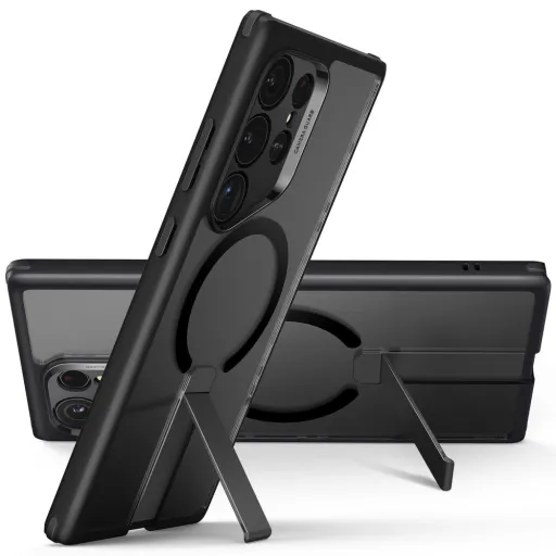 Samsung Galaxy S24 Ultra ESR Flickstand Boost Halolock tok frosted fekete Samsung Galaxy S24 Ultra ESR Flickstand Boost Halolock tok frosted fekete