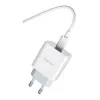 Jellico AK180 hálózati töltő adapter PD 20W 1xUSB-C + USB-C - Lightning kábel fehér - 0. kép
