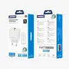 Jellico AK165  hálózati töltő adapter 22,5 W QC3.0 USB + USB kábel - micro USB fehér - 0. kép