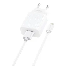 Foneng EU28 USB-A hálózati töltő adapter + USB - lightning kábel 2.4A