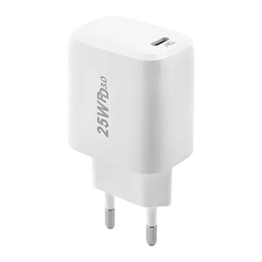 Foneng EU40 USB-C hálózati töltő adapter 25W PD QC 3.0 (fehér)