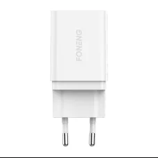 Foneng K300 USB-A hálózati töltő adapter (fehér)