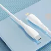 Foneng X75 USB-C - Lightning kábel, 3A, 1m (fehér) - 0. kép
