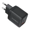 Choetech PD6052 hálózati töltő adapter GAN3 USB-A + USB-C PD35W (fekete) - 4. kép