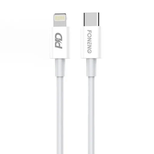 Foneng X31 USB-C - Lighting kábel, 20W 1m (fehér)