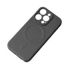 iPhone 14 Pro Max Szilikon MagSafe kompatibilis tok fekete