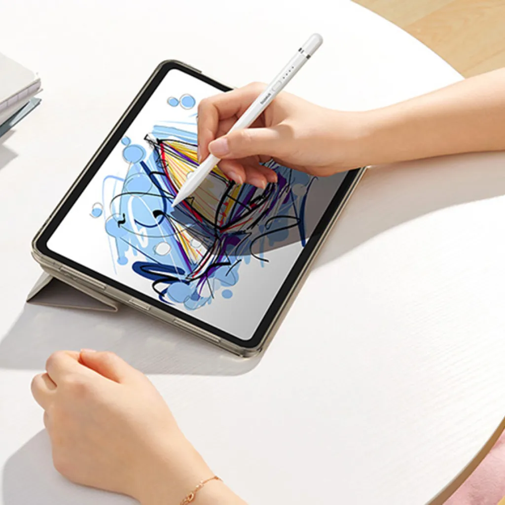 Active stylus Baseus Smooth Writing Series Stylus plug-in USB-C töltéssel (fehér) - 11