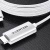 Lention USB-C - HDMI kábel 4K60Hz HDMI, 3m (ezüst) - 0. kép