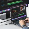 Lention USB-C - DisplayPort kábel 8K60Hz, 1.7m (fekete) - 1. kép