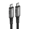 Acefast C1-09 USB-C - USB-C kábel 48W, 1m (fekete-szürke) - 0. kép