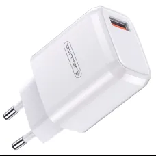 Jellico A77 hálózati töltő adapter 18W USB QC3.0 fehér