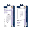 Jellico A77 hálózati töltő adapter 18W USB QC3.0 fehér - 0. kép