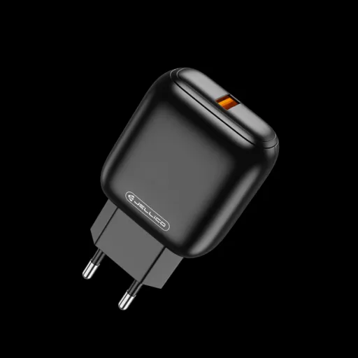 Jellico C32 hálózati töltő adapter 18W USB QC3.0 fekete