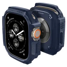 Apple Ultra 1/2 (49mm) Spigen Rugged Armor tok tengerészkék