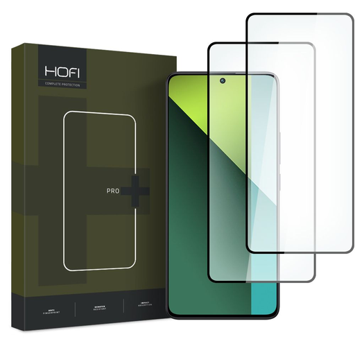 Hofi glass pro+ 2-pack Xiaomi Redmi Note 13 5G / 13 Pro 4G / 5G / 14S fekete keretes üvegfólia Hofi glass pro+ 2-pack Xiaomi Redmi Note 13 5G / 13 Pro 4G / 5G / 14S fekete keretes üvegfólia