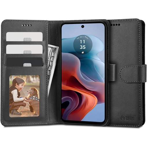 Motorola Moto G34 5G Tech-Protect Wallet fliptok fekete Motorola Moto G34 5G Tech-Protect Wallet fliptok fekete