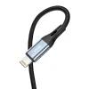 Vipfan L05 Lightning - 3.5mm-es mini jack AUX kábel, 1m (szürke) - 2. kép