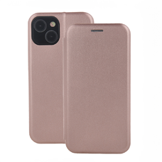 Samsung Galaxy A51 Leatherette Wallet Elegance Magnetic fliptok világos rózsaszín