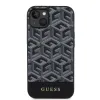 iPhone 15 Guess PU G Cube MagSafe kompatibilis telefontok fekete (GUHMP15SHGCFSEK) - 2. kép