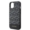 iPhone 15 Guess PU G Cube MagSafe kompatibilis telefontok fekete (GUHMP15SHGCFSEK) - 3. kép