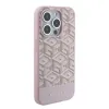 iPhone 15 Pro Max Guess PU G Cube MagSafe kompatibilis telefontok rózsaszín (GUHMP15XHGCFSEP) - 2. kép