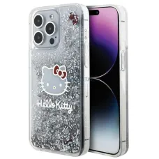 iPhone 15 Pro Max Hello Kitty Liquid Glitter Electroplating tok átlátszó