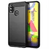 Samsung Galaxy M31 Nexeri Carbon Armored tok fekete thumbnail