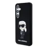 Samsung Galaxy S24 Karl Lagerfeld Liquid Silicone Ikonik NFT tok fekete (KLHCS24SSNIKBCK) - 2. kép