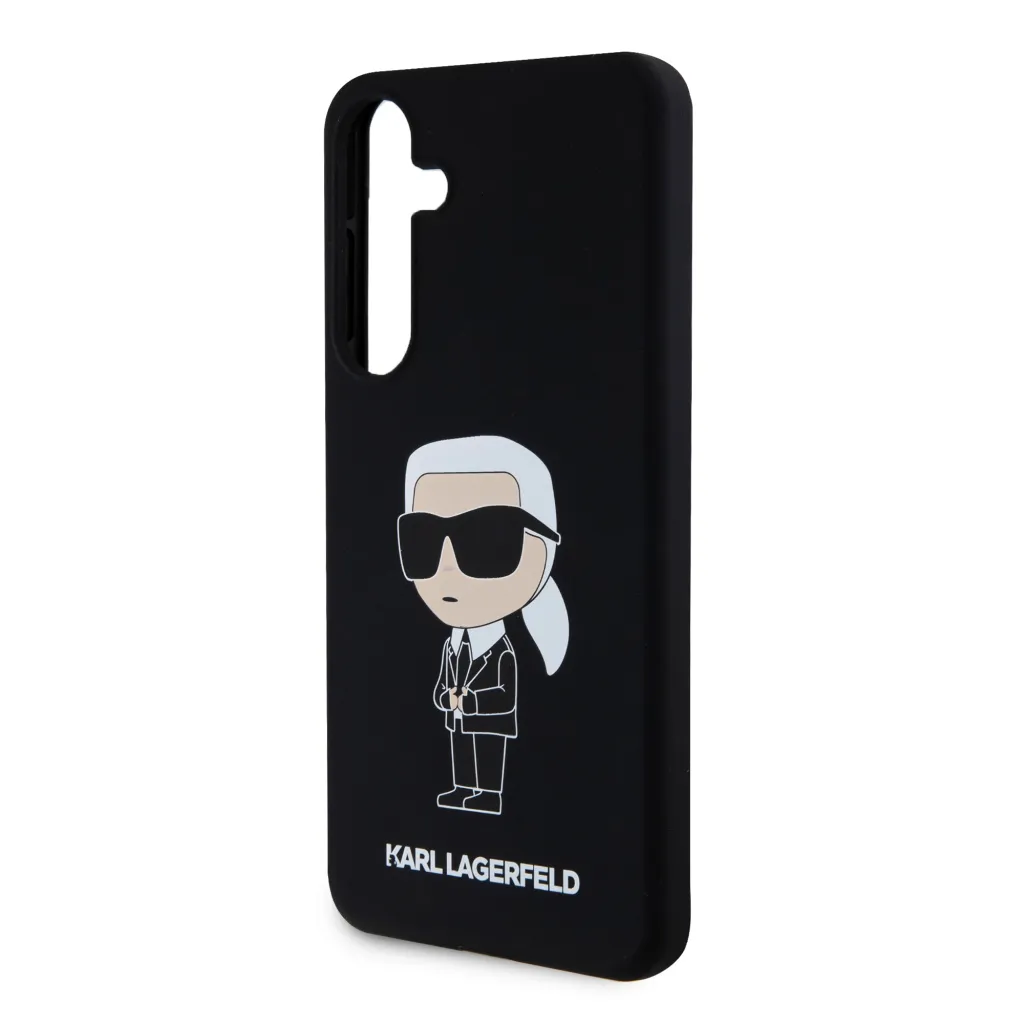 Samsung Galaxy S24 Karl Lagerfeld Liquid Silicone Ikonik NFT tok fekete (KLHCS24SSNIKBCK) - 7