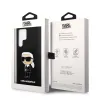 Samsung Galaxy S24 Ultra Karl Lagerfeld Liquid Silicone Ikonik NFT tok fekete (KLHCS24LSNIKBCK) - 2. kép