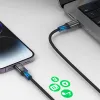 Rocoren USB-C - lightning Retro Series 1m 20W gyorstöltő kábel (szürke) - 1. kép