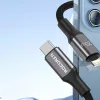 Rocoren USB-C - lightning Retro Series 1m 20W gyorstöltő kábel (szürke) - 2. kép