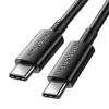 Rocoren USB-C - USB-C Simples Series 1m 100W gyorstöltő kábel (fekete) - 0. kép