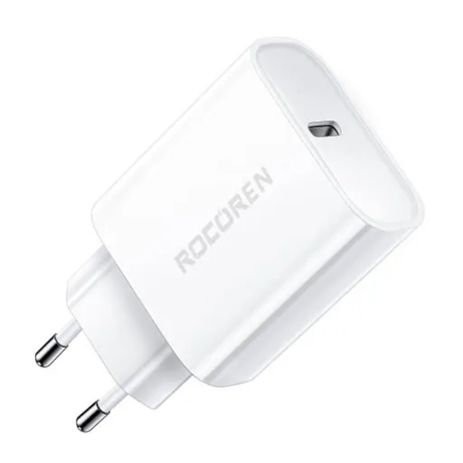 Rocoren USB-C hálózati töltő adapter PD 20W fehér