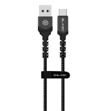 Blavec Raptor USB-A - USB-C kábel PD 66W 6A 1m, fekete-szürke (CRA-UC6BG10)